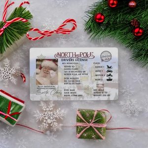 Santa North Pole Drivers License
