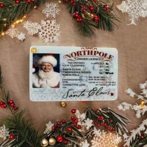 Santa Blue Drivers License