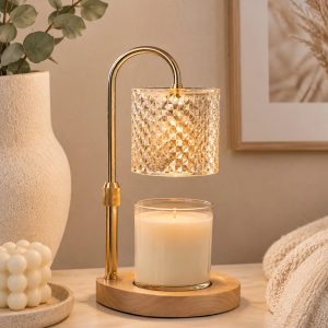 Champagne Crystal Candle Warmer Lamp